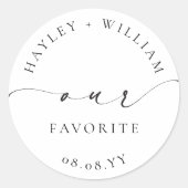 Ellesmere onze favoriet ronde sticker (Voorkant)