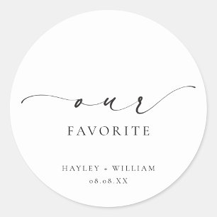 Ellesmere Onze Favoriete Favor Klassieke Sticker