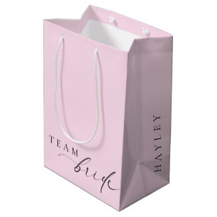 Ellesmere Roze Minimalistische Trouw Team Bruid Me Medium Cadeauzakje