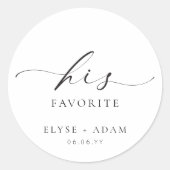 Ellesmere Son Sticker Rond Favori Favor Classic (Devant)