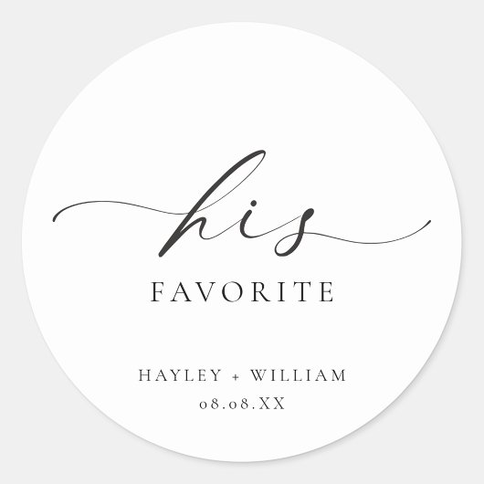 Ellesmere Son Sticker Rond Favori Favor Classic
