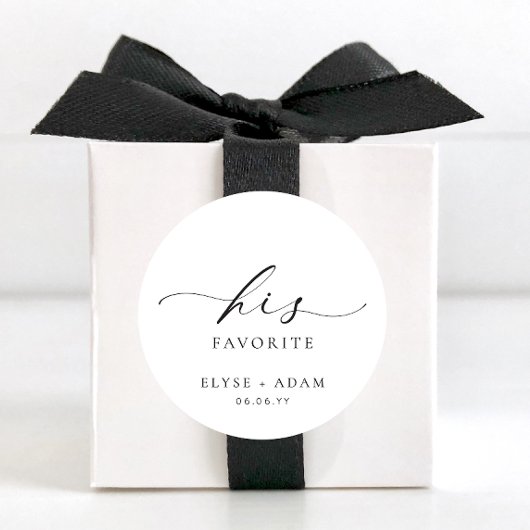 Ellesmere Son Sticker Rond Favori Favor Classic