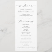 Ellesmere Wedding Ceremony Programma (Voorkant)