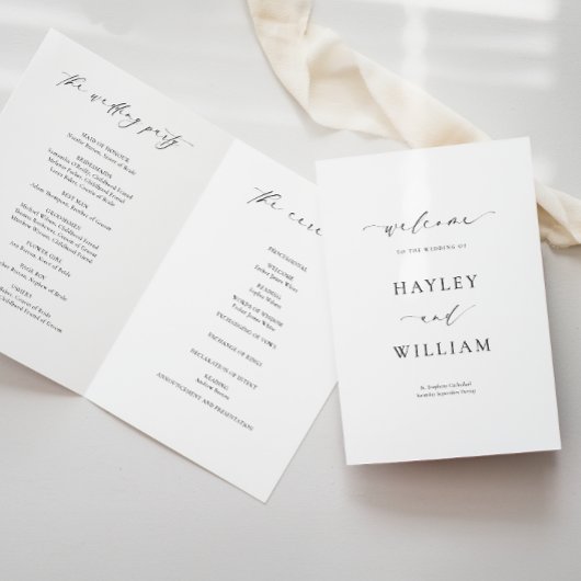 Ellesmere Wedding Ceremony Programma