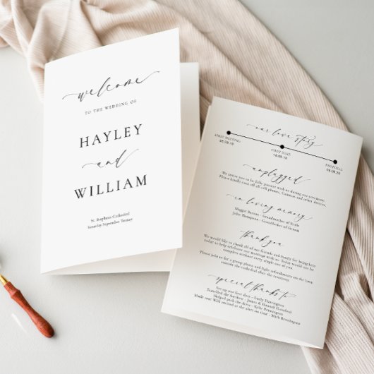 Ellesmere Wedding Ceremony Programma