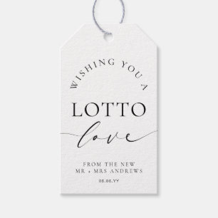 Ellesmere Wishing You A Lotto Love Bruiloft Cadeaulabel