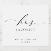 Ellesmere zijn favoriete gunst bier etiket (Enkel label)