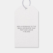 Ellesmere Zwart Get Lucky Tonight Loterij Bruiloft Cadeaulabel (Achterkant)