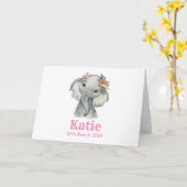Ellie Birth Card Kaart (Gele Bloem)