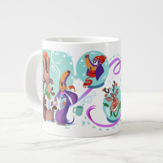 Ellie de Wienerdog® WeenDeer Holiday Mega Mok