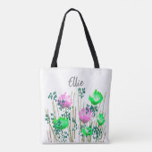 Ellie Floral Monogram Draagtas (Achterkant)