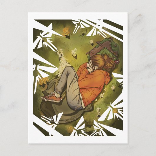 Ellie heeft een dutje briefkaart (Voorkant)