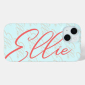 Ellie Herhalende Naam Patroon Case-Mate iPhone Case (Achterkant (horizontaal))