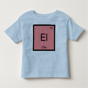 Ellie Name Chemistry Element Periodic Table Kinder Shirts