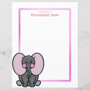 Ellie Phant Lijst Ongevoerd Papieren Blad