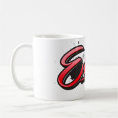Ellie red Heart Graffiti Tasse Kaffeetasse Koffiemok (Links)