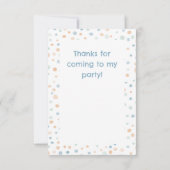 Elliot Confetti Waterverf Stippen Bedankt Card (Achterkant)