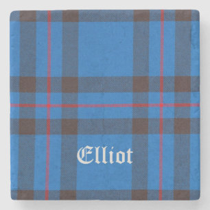Elliot, Elliot Tartan, Elliot Clan, Elliot Stenen Onderzetter