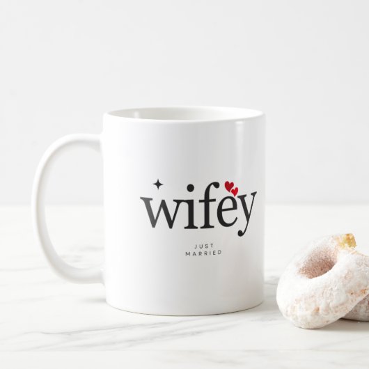 Elliot Ness - Wifey Just Married Mug (Avec donut)