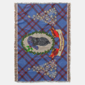 Elliot Scottie Dog kersttrow Blanket Deken (Voorkant Verticaal)