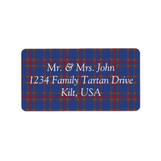 Elliot Tartan Étiquette