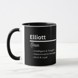 Elliott Boy Name Definition Personalized Mug Mok