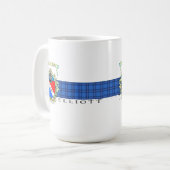 Elliott Crest & Tartan Café ou Mug de thé (Devant gauche)
