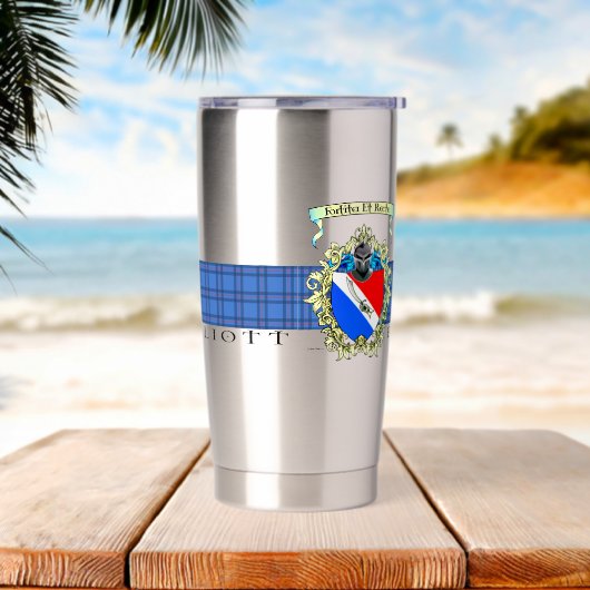 Elliott Crest Water Bottle Style: Thermische Tumbl Geïsoleerde Drinkbeker (Strand)