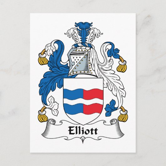 Elliott Family Crest Briefkaart (Voorkant)