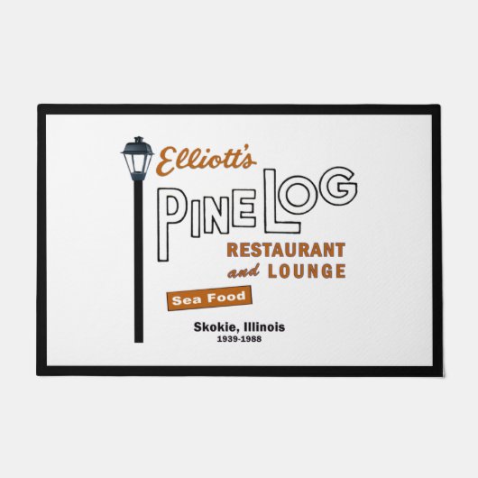 Elliotts Pine Log Restaurant, Skokie, IL. 1939-88 Deurmat (Voorkant)