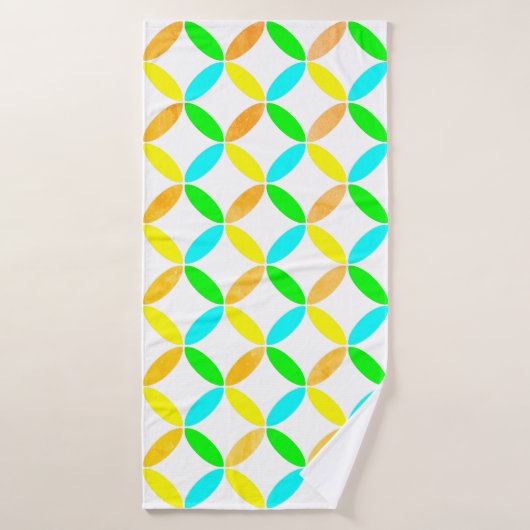 Ellipse Motif Art Abstrait (Serviette de bain)
