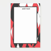 Ellipticals zwart, wit en rood post-it® notes (Voorkant)
