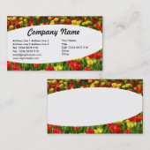 Elliptisch Zee van Tulpen III Visitekaartje (Voorkant / Achterkant)