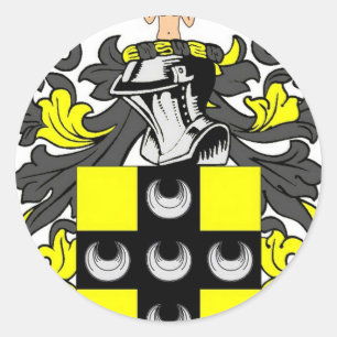 Ellis Coat of Arms Ronde Sticker