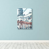 Ellis Island Canvas Afdruk (Insitu (Houten vloer))
