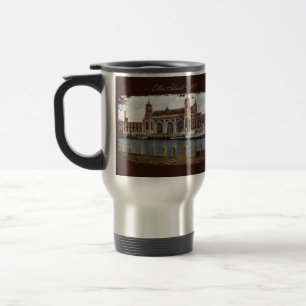 Ellis Island geschilderde reismok Reisbeker