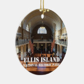 Ellis Island National Park Keramisch Ornament (Rechts)