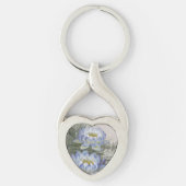 Ellis Rowan Blue Cloud Water Lily  Flowers Sleutelhanger (Voorkant)