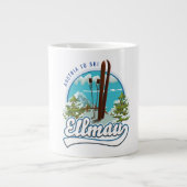 Ellmau Austria to ski logo Extra Grote Beker (Voorkant)