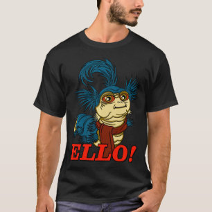 Ello Worm komt binnen en krijgt een mooie beker va T-shirt