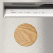 Elm Woodgrain Large Round Magnet Magneet (Insitu (Vaatwasser))
