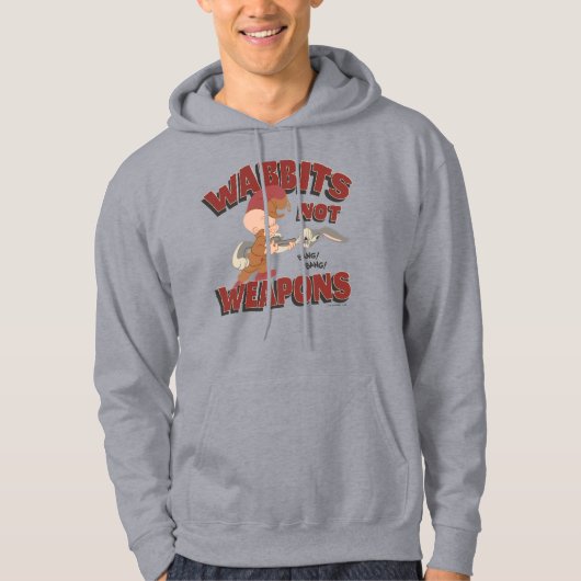 ELMER FUDD™ & BUGS BUNNY™ "Wabbits Not Weapons" Hoodie (Voorkant)