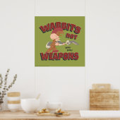 ELMER FUDD™ & BUGS BUNNY™ "Wabbits Not Weapons" Poster (Keuken)