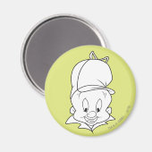 ELMER FUDD™ Head Shot Magneet (Voorkant / Achterkant)