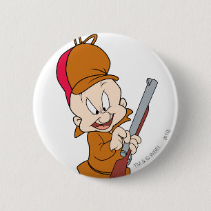 ELMER FUDD™ klaar om te jagen Ronde Button 5,7 Cm