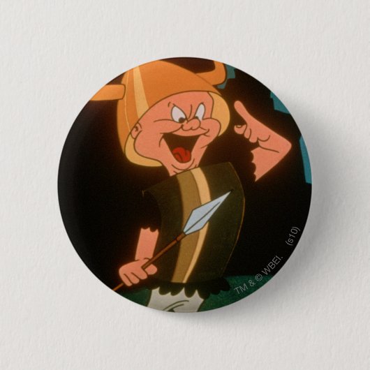ELMER FUDD™ Viking Ronde Button 5,7 Cm (Voorkant)