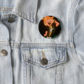 ELMER FUDD™ Viking Ronde Button 5,7 Cm (In situ)