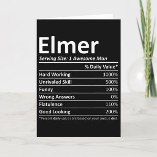 Elmer Voeding Grappige Verjaardag Gepersonaliseerd Kaart