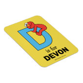 Elmo Alfabet | D Blauw Magneet (Rechterzijde)