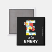 Elmo Alfabet | E Eieren Magneet (Voorkant / Achterkant)